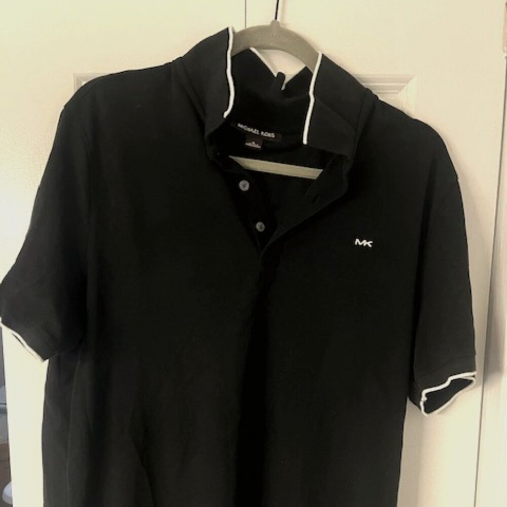 Michael Kors Black Polo Shirt - Size L